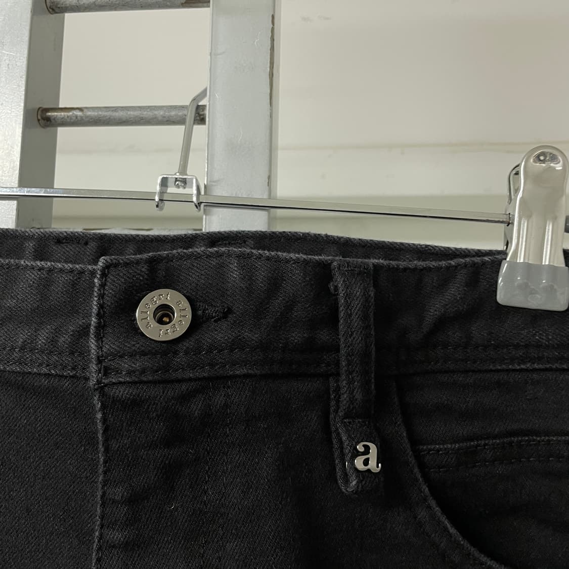 알레그리 블랙 데님 팬츠 90 상품이미지5