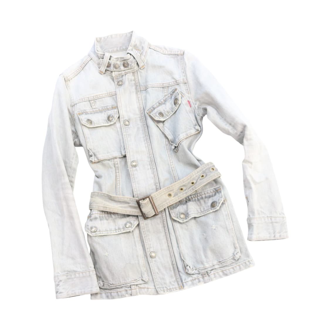 히스테릭글래머 킨키 진 빈티지 벨티드 데님 사파리 자켓 상품이미지1