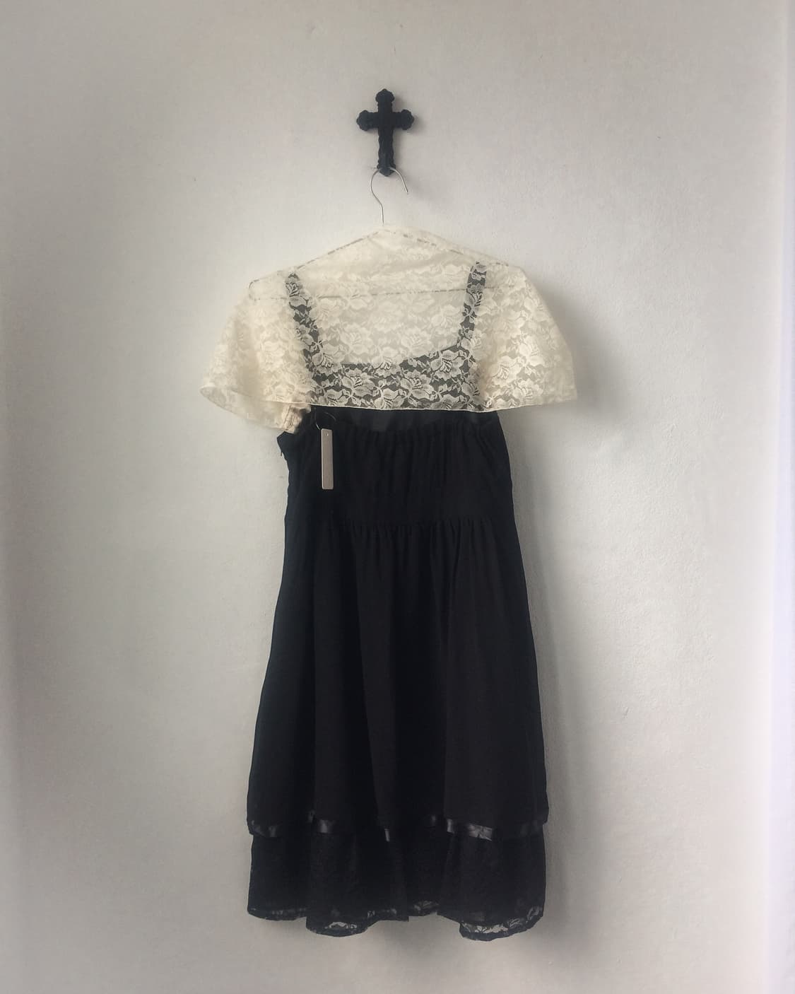 Lace bolero layered sleeveless onepiece 상품이미지4