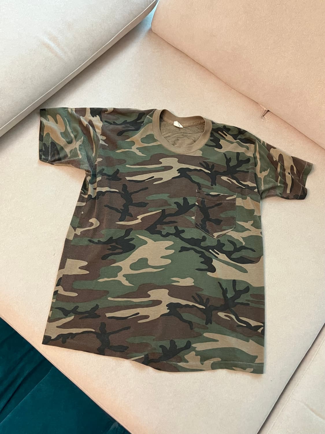 80s woodland camo pocket tee  (USA) 상품이미지1