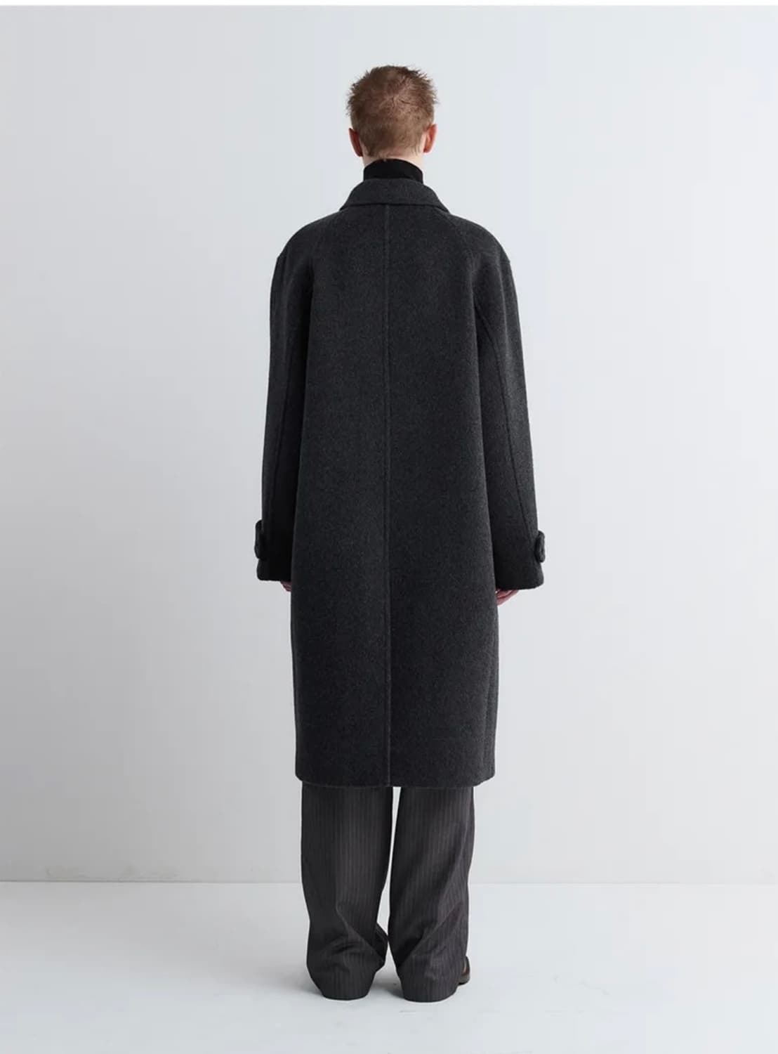 파브레가 울 발마칸 코트 차콜 2사이즈 상품이미지4