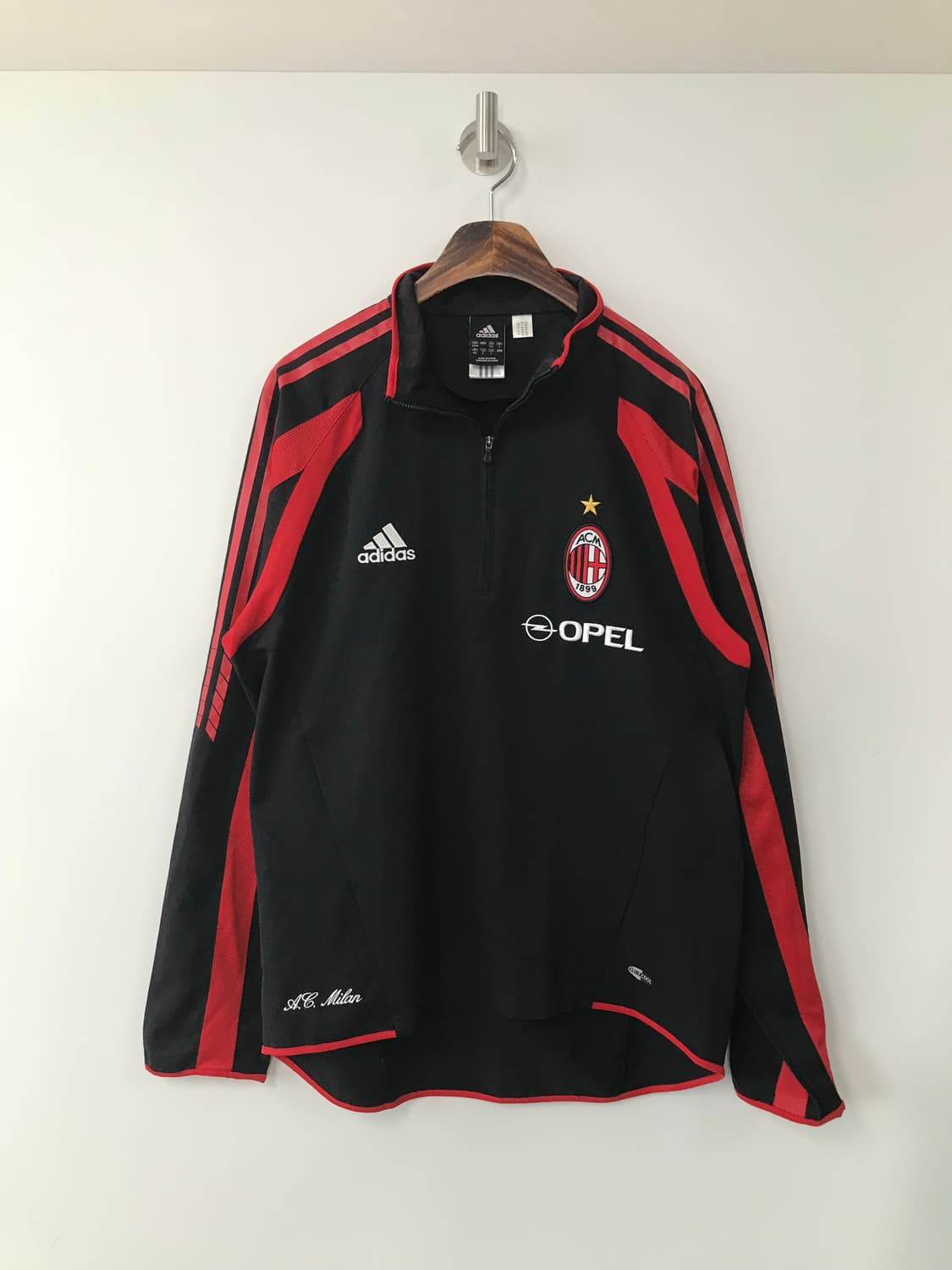 아디다스 ac밀란 오펠 검빨 블랙 트레이닝 탑 상품이미지3