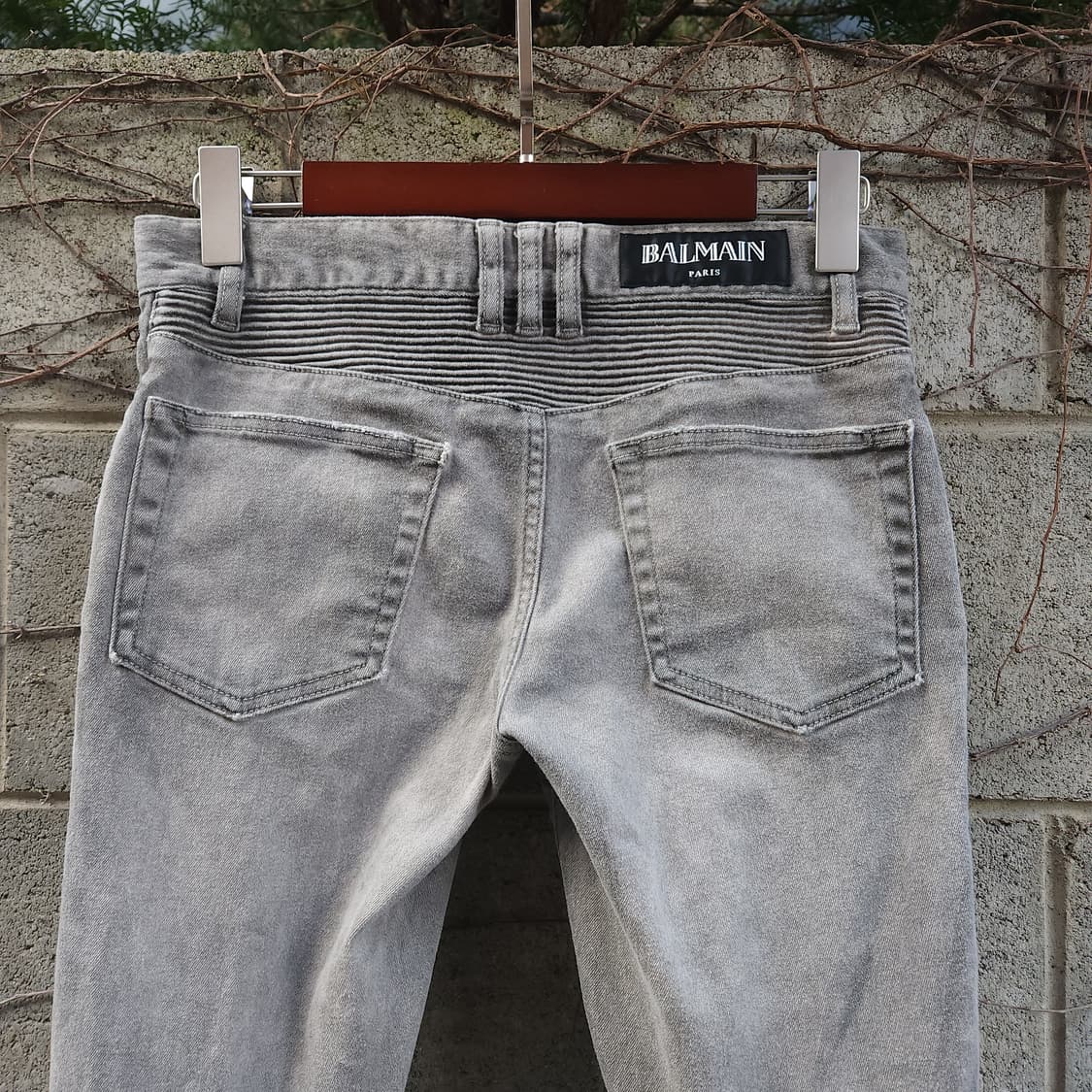[28] BALMAIN 그레이 바이커 데님팬츠 상품이미지6