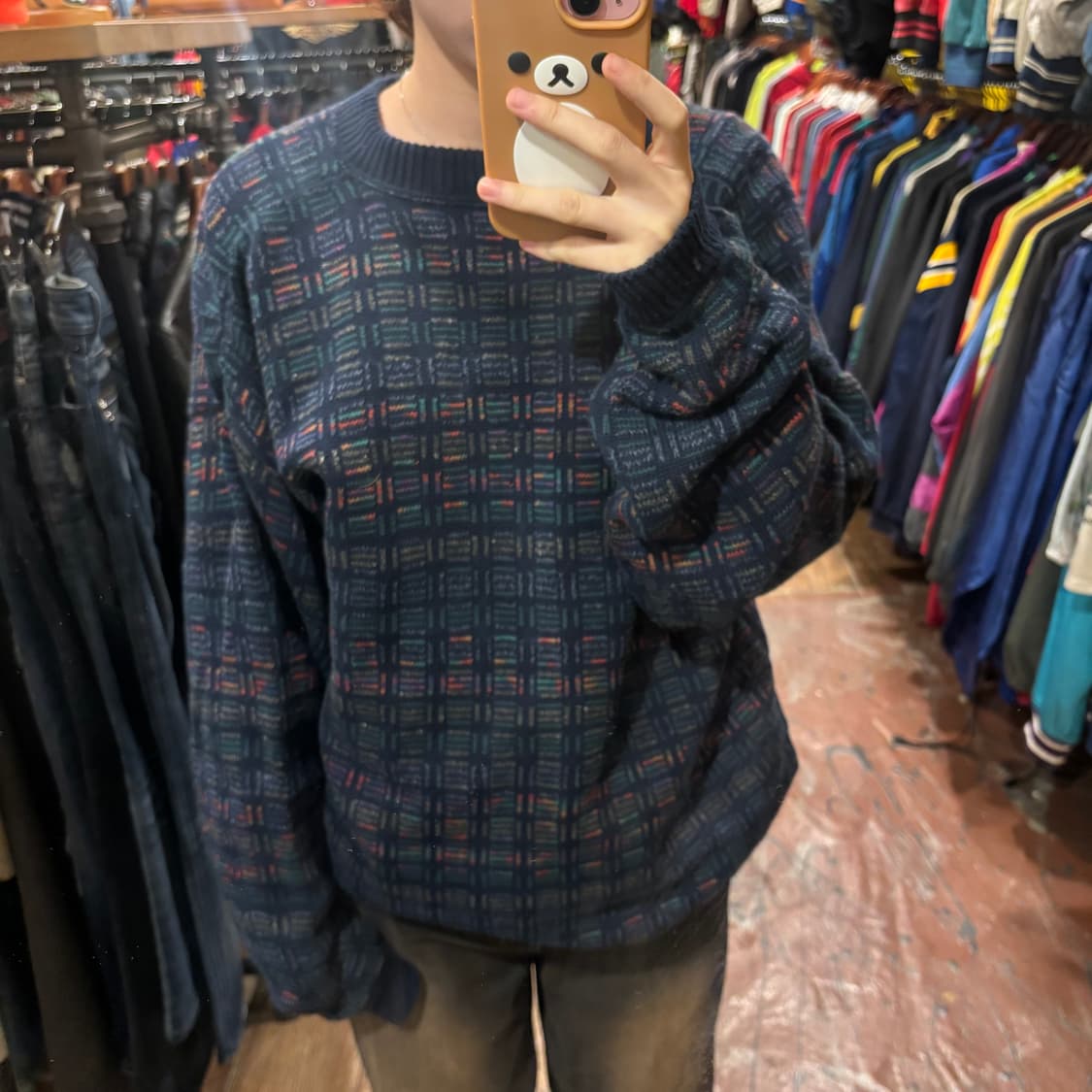 [Hi] 빈티지 아가일 패턴 니트 상품이미지1