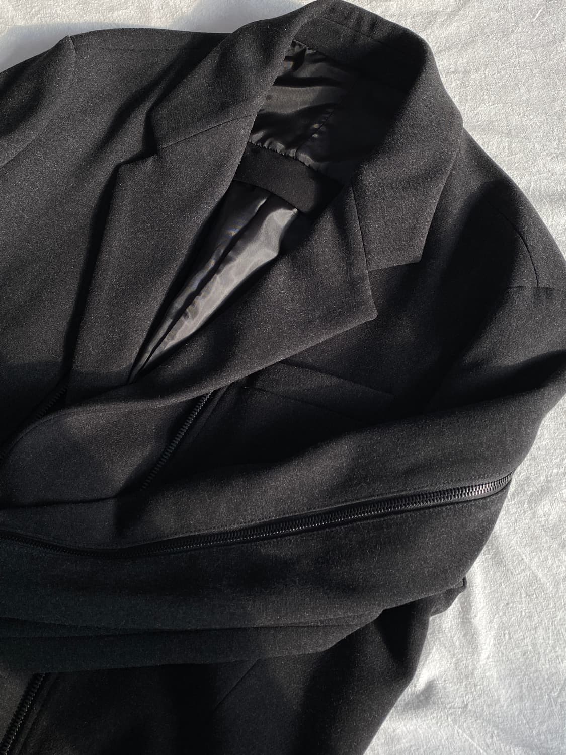 시스템옴므 파리 컬렉션 블루종 레이어드 코트 95 상품이미지4