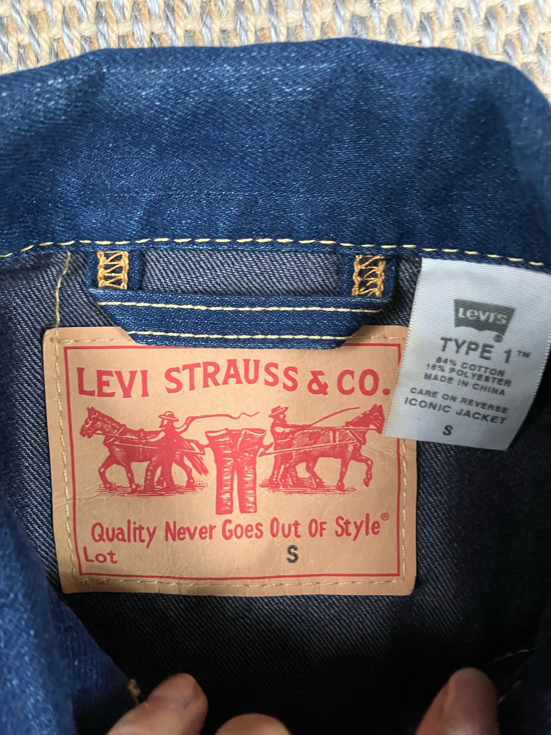 리바이스 데님 트러거 자켓 S 상품이미지4