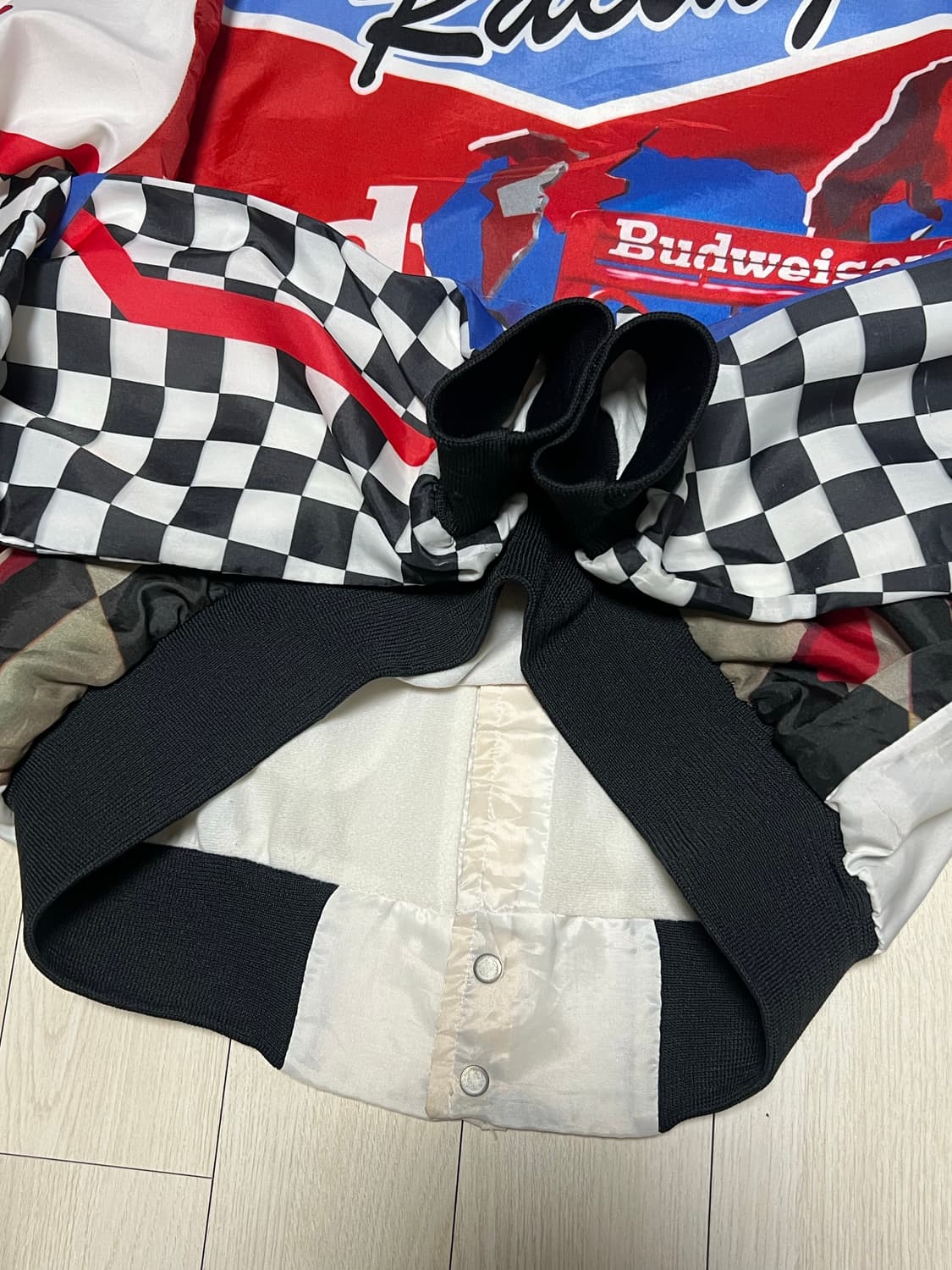 90sChalk Line Budweiser 레이싱 자켓 M사이즈 버드와져 상품이미지8