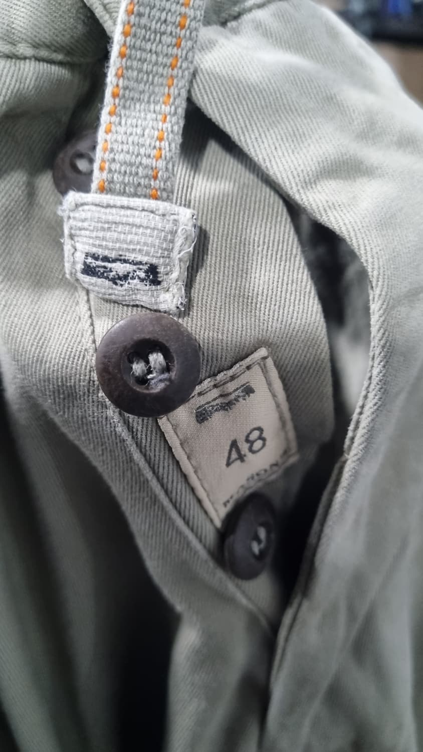 (mason's) 메이슨스 자수 커스텀 베이지색 카고팬츠 32size 상품이미지4