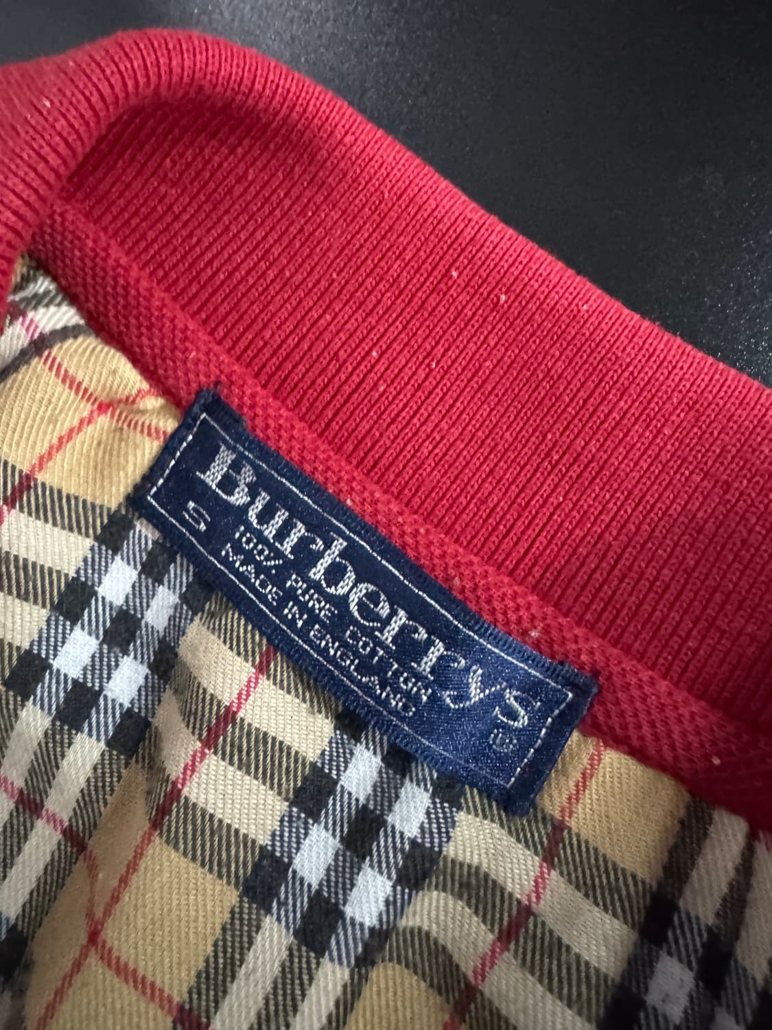 버버리 리메이크 커스텀 긴팔 pk 카라 티셔츠 S 상품이미지3