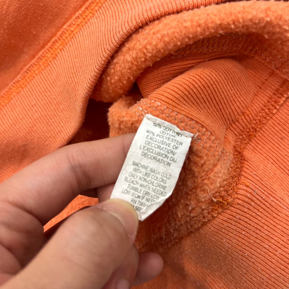 L 아베크롬비 오렌지 후드티 상품이미지5