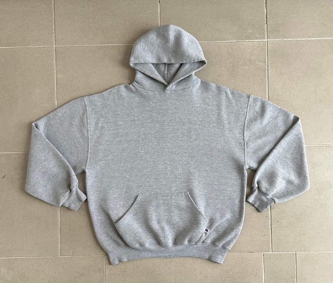 90s 빈티지 러셀 후드 그레이 XL USA 상품이미지1