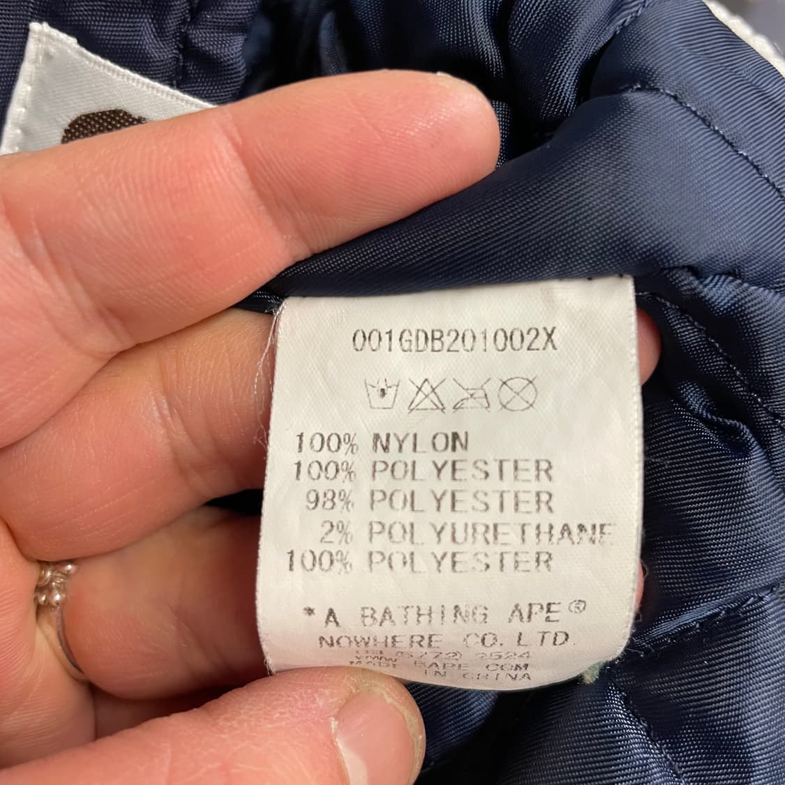 베이프 스펠아웃 바시티자켓 상품이미지9