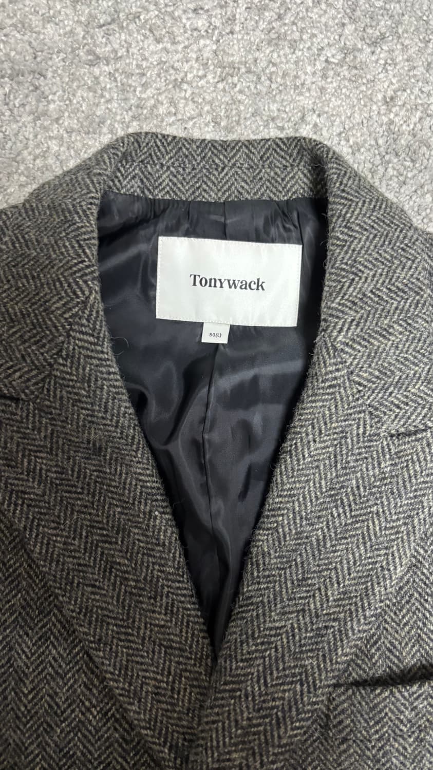 Tonywack 23fw 헤링본 울 블레이저 그레이 50 L 상품이미지7