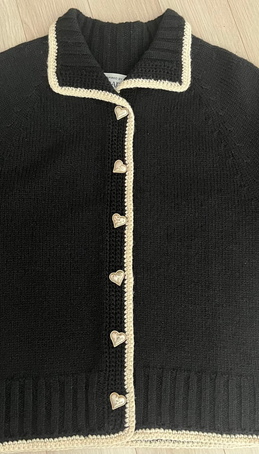 얼비닉30 하트 크로쉐 가디건 상품이미지3