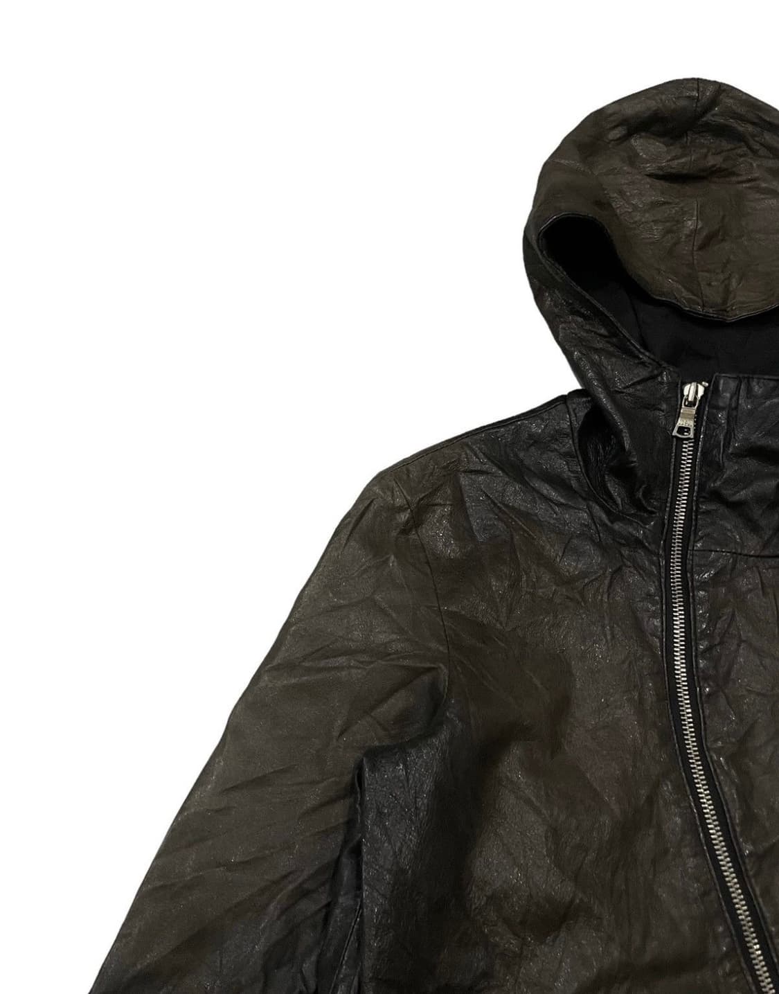 lhp 레더 후디 자켓 상품이미지4