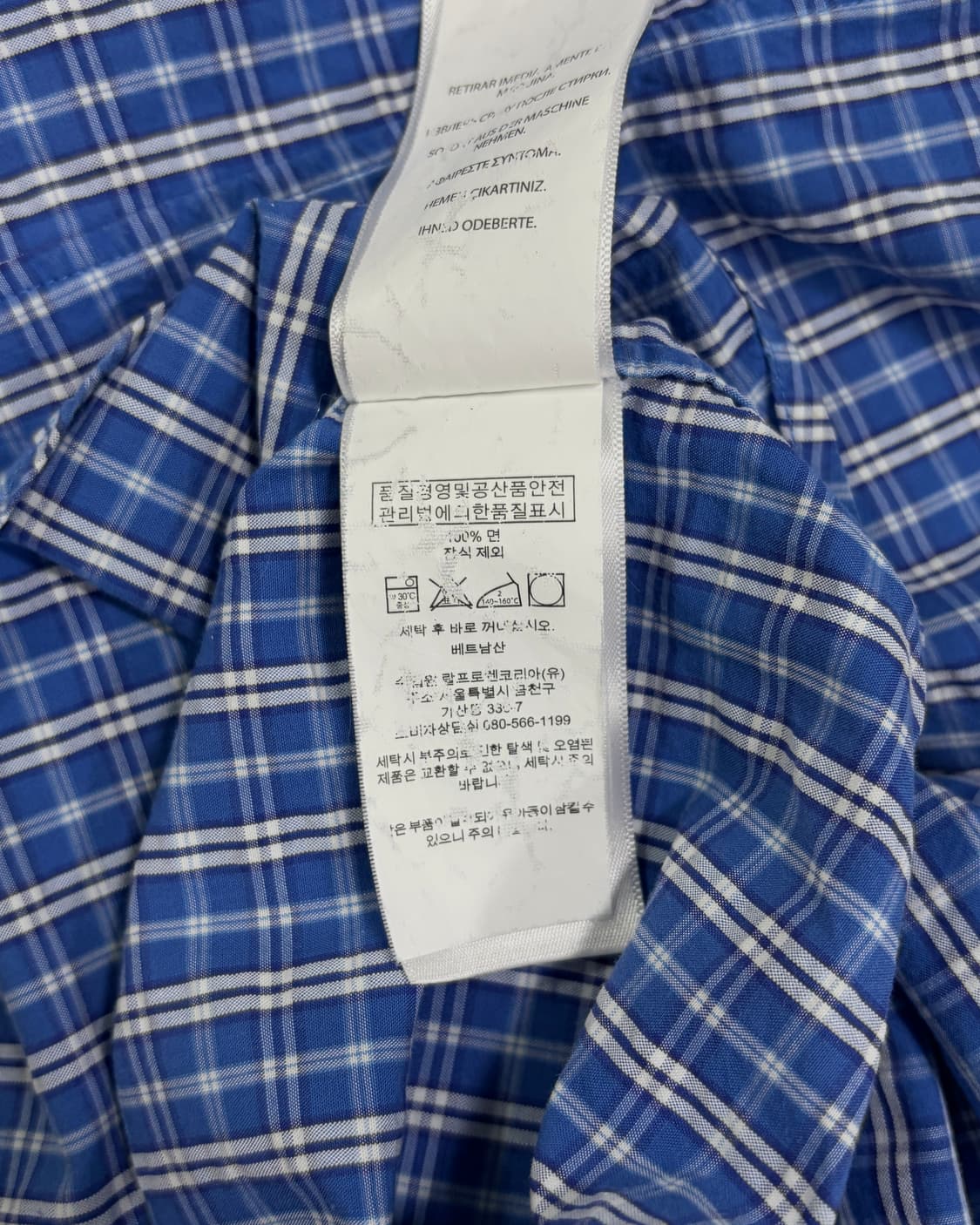 [S]폴로 랄프로렌 시어서커 클래식핏 반팔 셔츠 상품이미지9