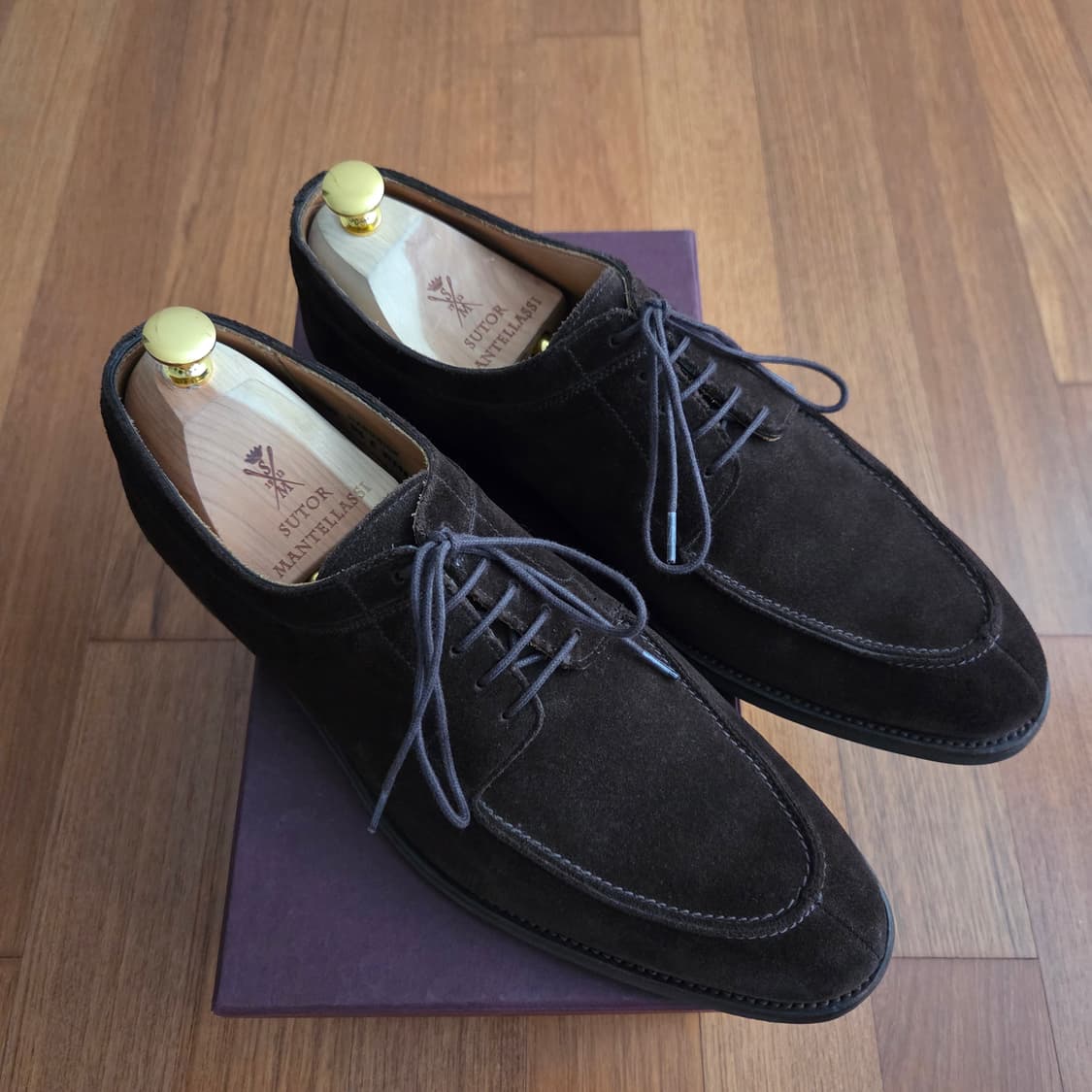 (UK9.5)크로켓앤존스 하드윅 다크브라운 스웨이드 더비 상품이미지2