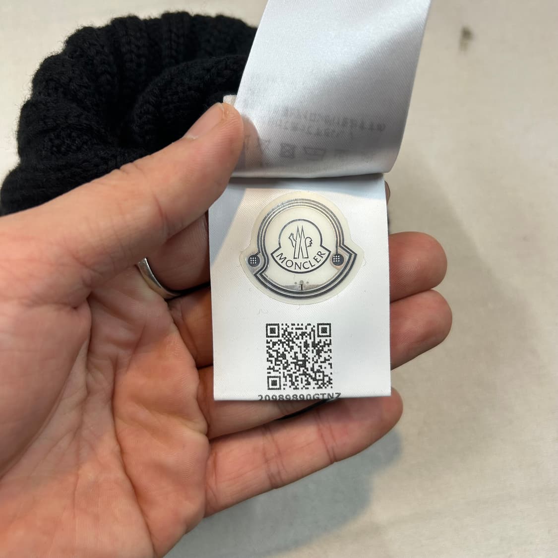 몽클레르 울 비니 모자 블랙 몽클레어 상품이미지6