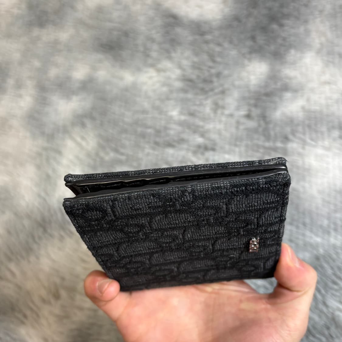 디올 오블리크 반지갑 블랙 상품이미지6