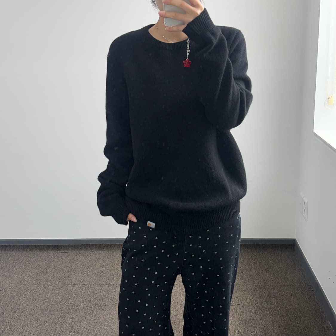 Carhartt 칼하트 블랙 니트 상품이미지2