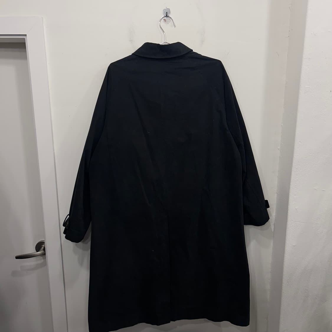 프리즘웍스 오버핏 코튼 싱글 발마칸 트렌치 코트 상품이미지5