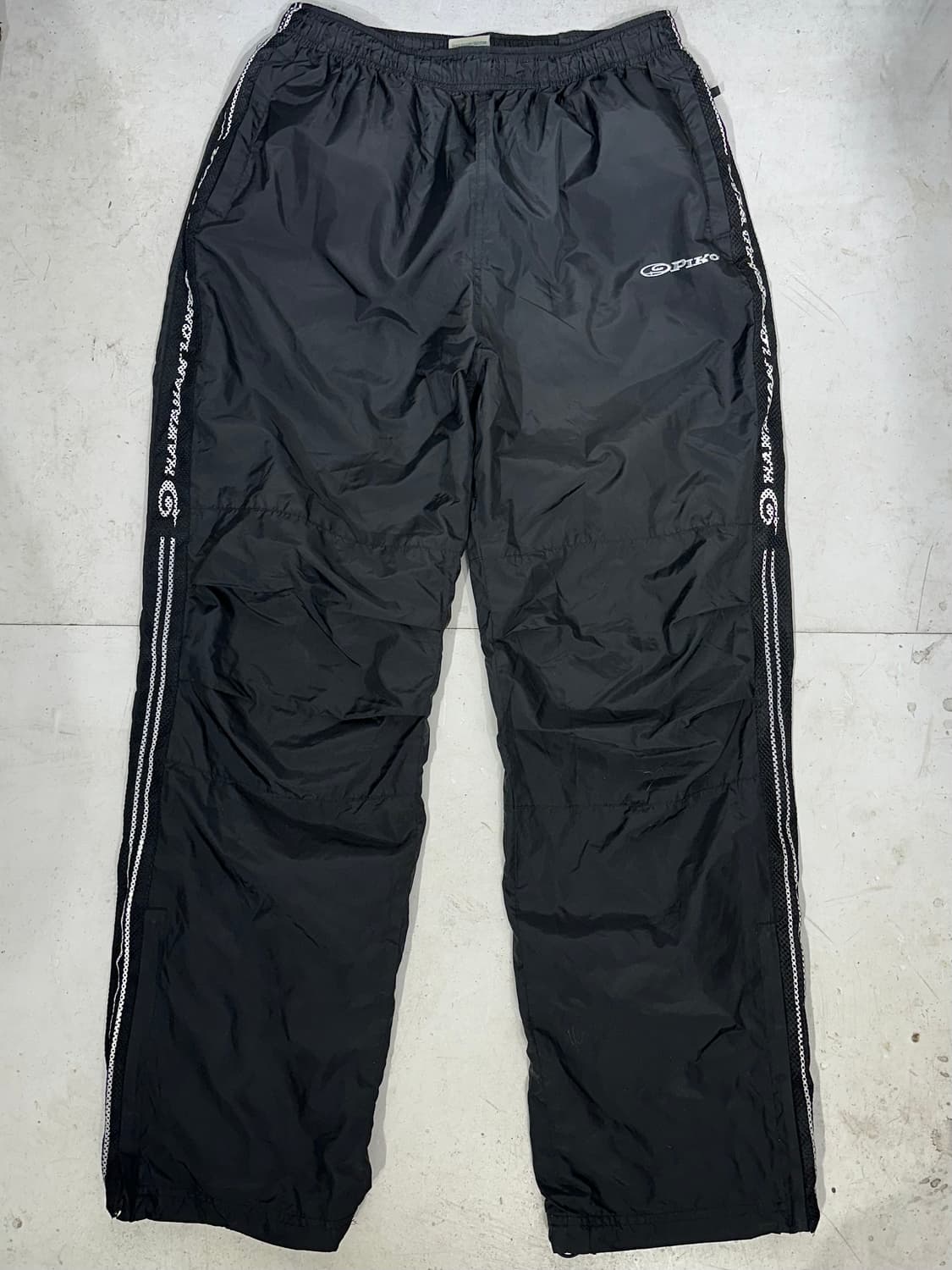 피코 블랙 와이드 트랙 팬츠 올드스쿨 사이드 포인트 추리닝 바지 L 상품이미지4