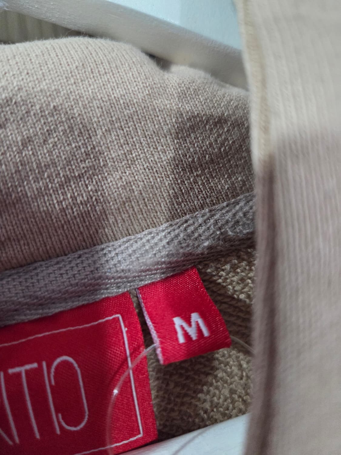 남성 베이지색 후드티 상품이미지3