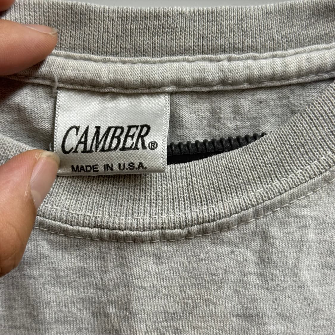 camber made usa 캠버 그레이 오버핏 반팔티 XL 상품이미지2