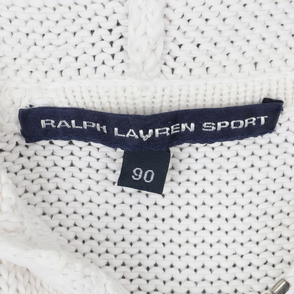 폴로 랄프로렌 화이트 니트 후드집업 상품이미지8