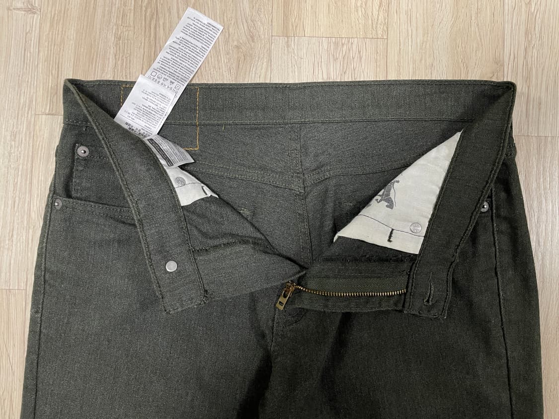 31) 리바이스 매장판 511 슬림핏 다크카키 데님팬츠(LVC&폴로) 상품이미지5