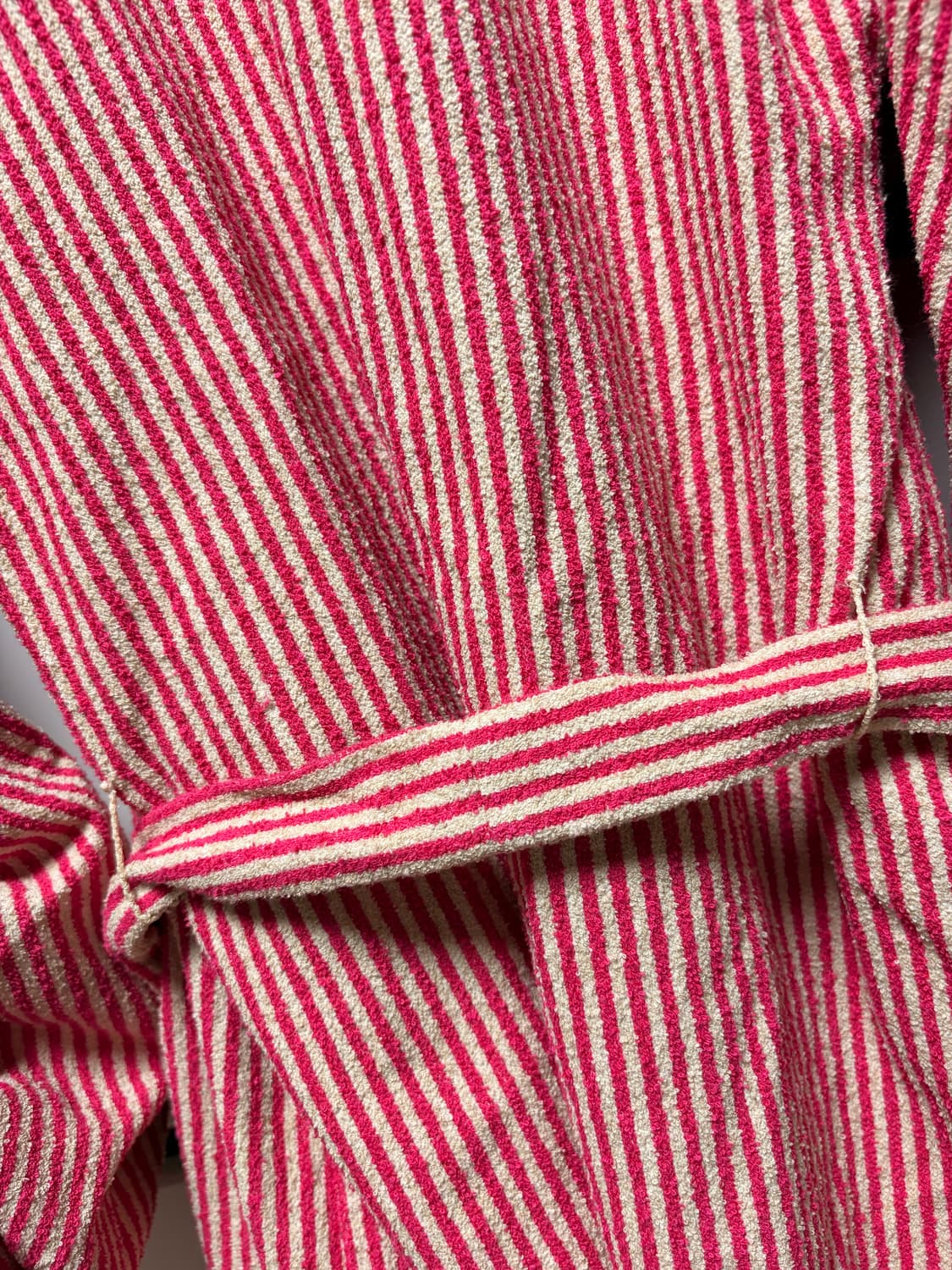 샤넬 핑크 스트라이프 셔링 자켓 34 정품 상품이미지8