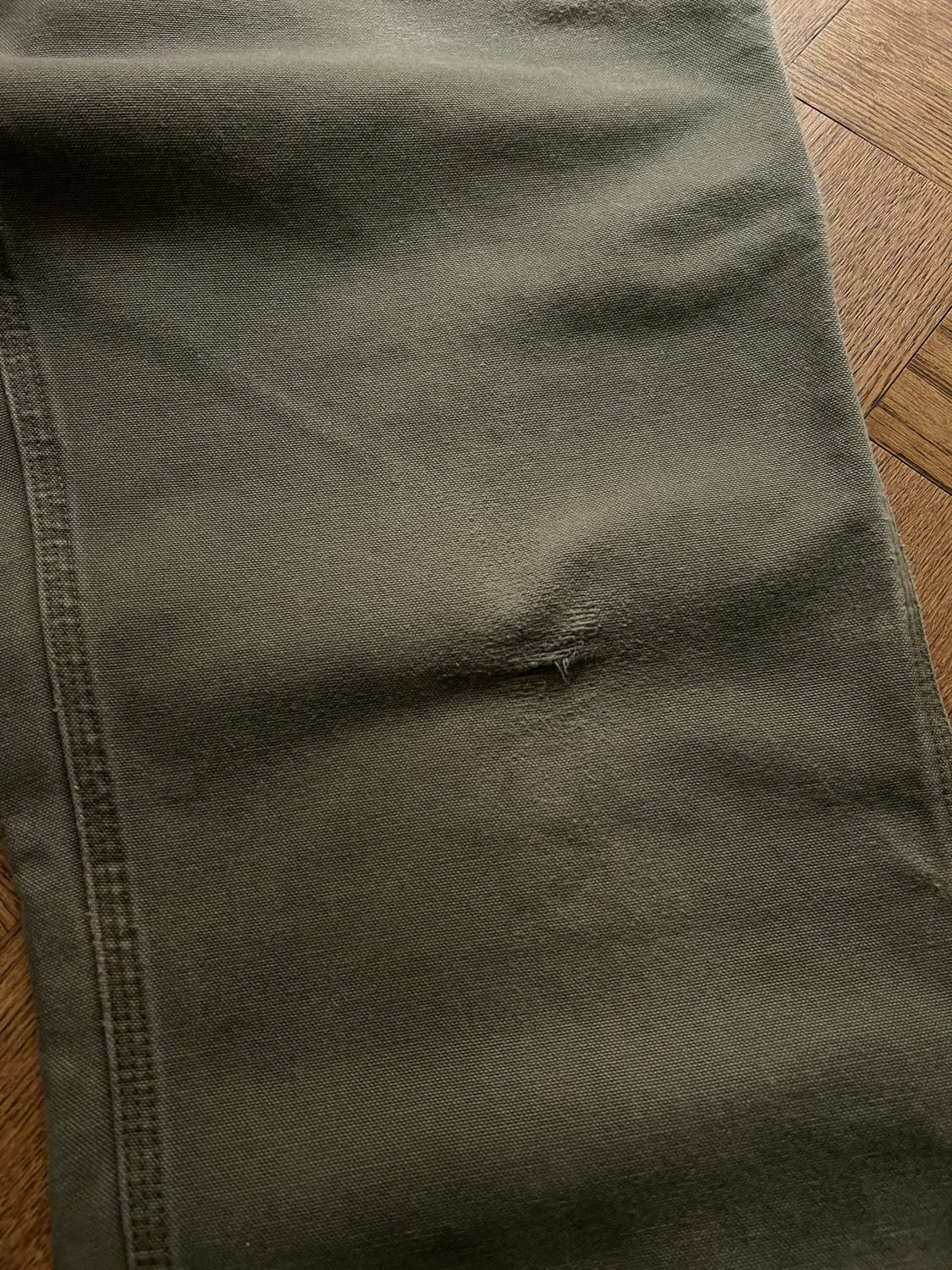 [32]칼하트 USA 빈티지 워싱 모스그린 카펜터 워크 팬츠 M8 상품이미지4