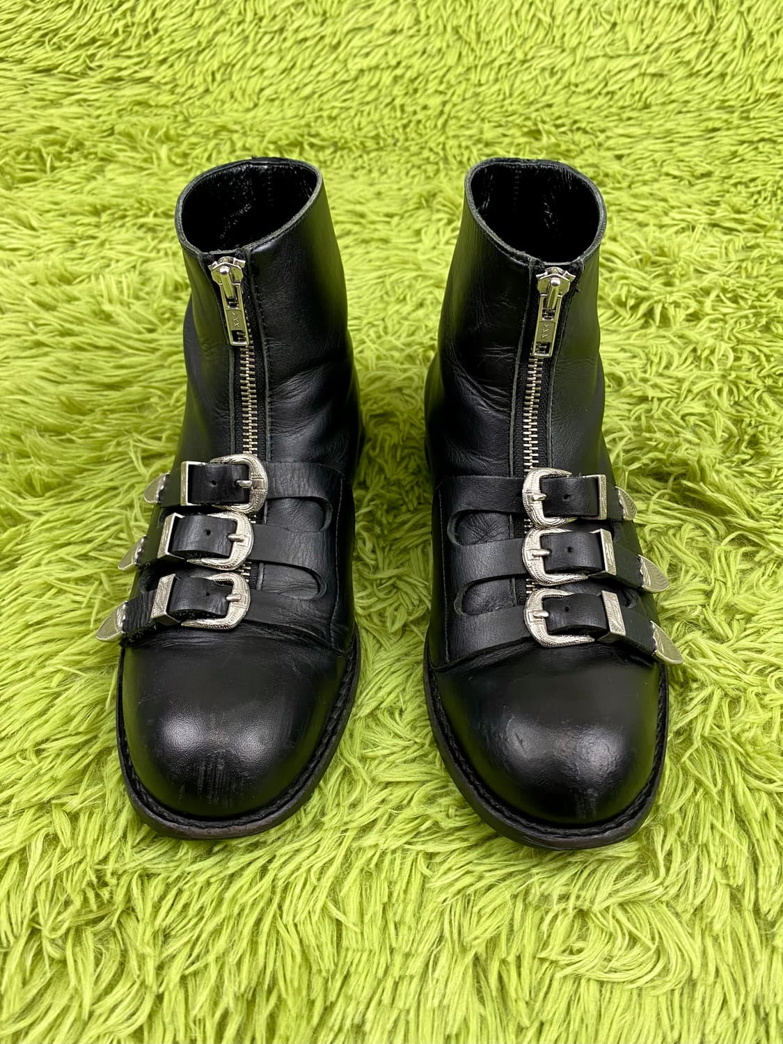 꼼 데 가르송 웨스턴 벨티드 레더 부츠 상품이미지3