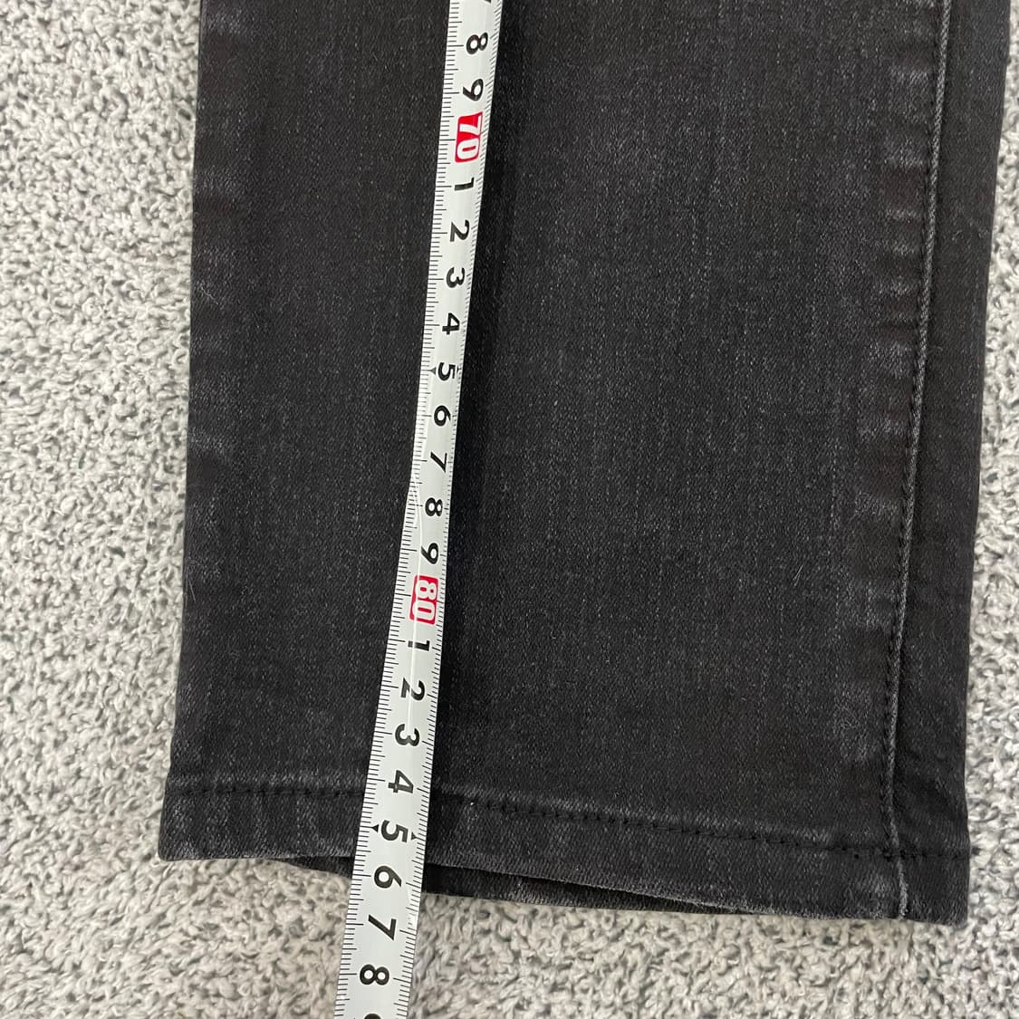 [30] 게스 블랙 흑청 데님팬츠 1209EB2 상품이미지7