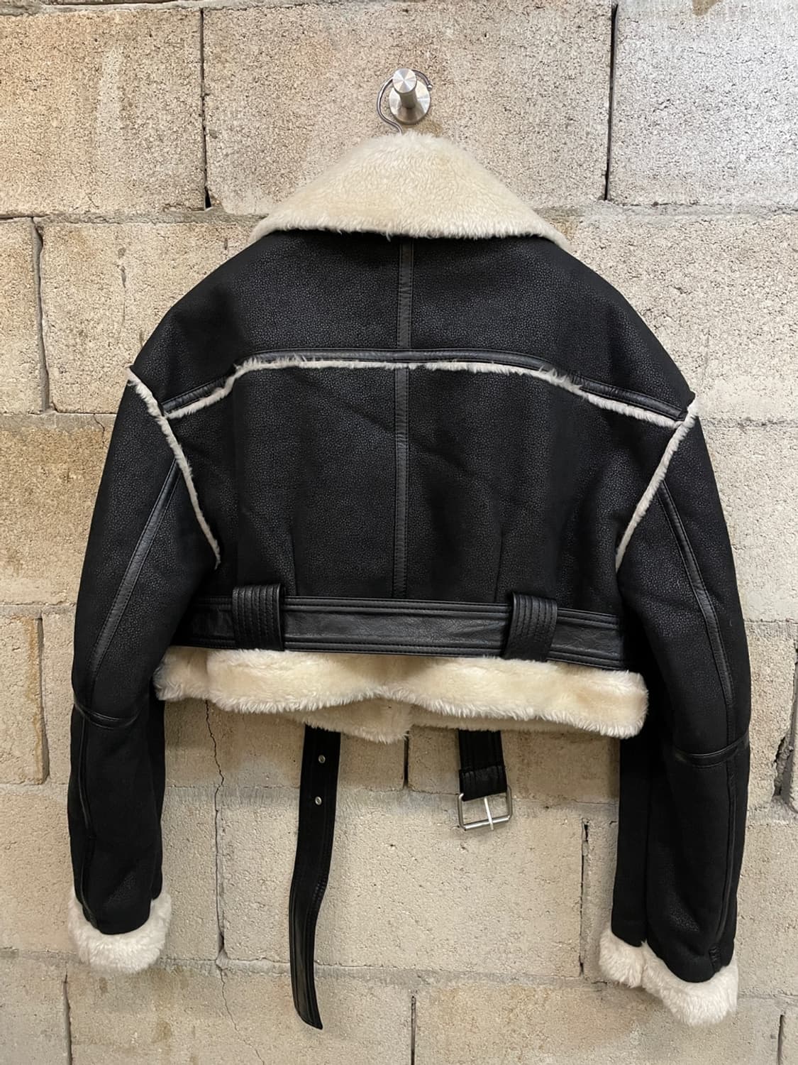 르비에르 숏 무스탕 자켓 상품이미지6