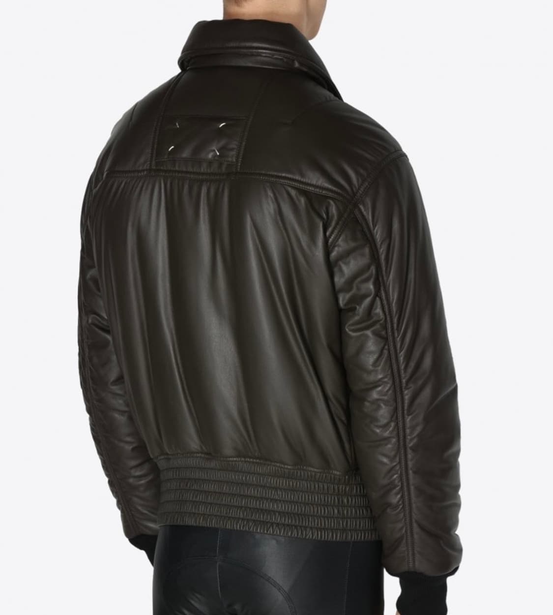 [48]마르지엘라 16FW 스티치 레더 봄버 자켓 상품이미지9