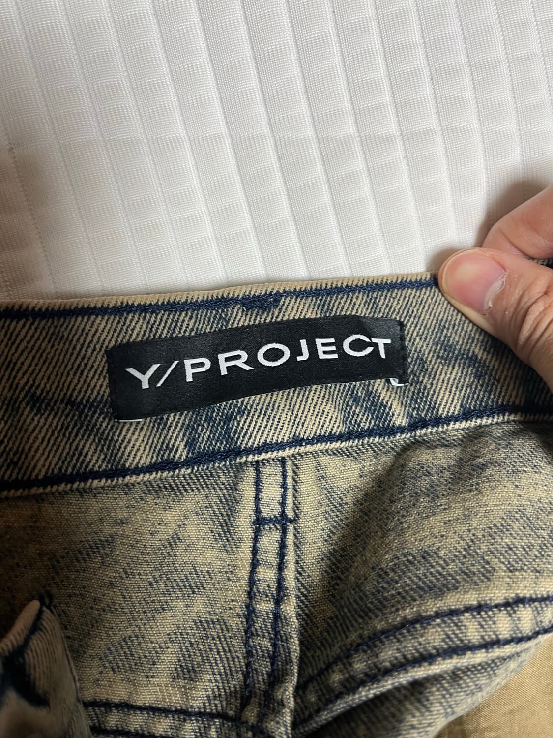 [30] 와이프로젝트 튜더 디스트로이드 스플릿 헴 데님팬츠 상품이미지3