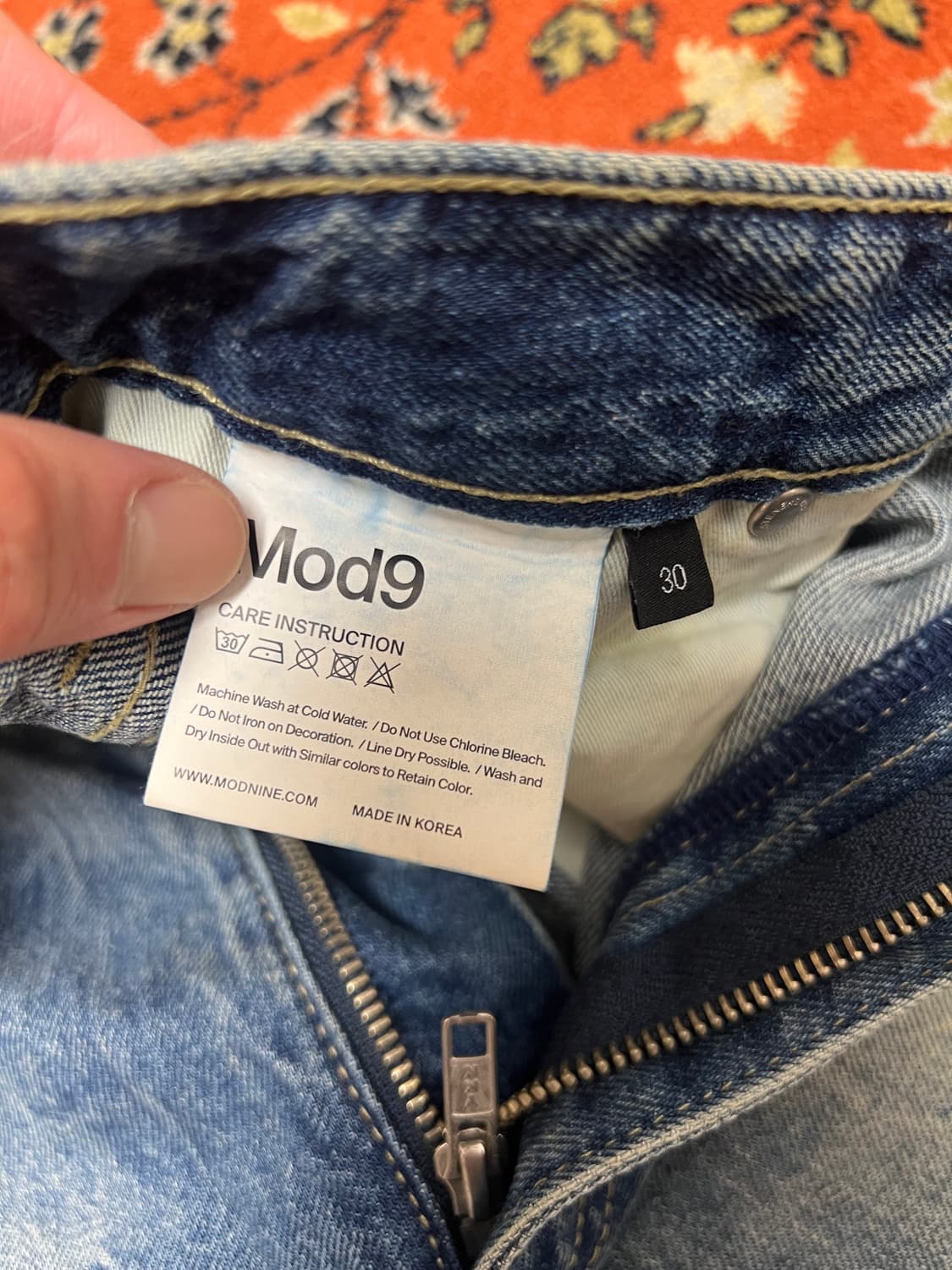 [30] 모드나인 턴미온 MOD7W 데님 팬츠 30 상품이미지4