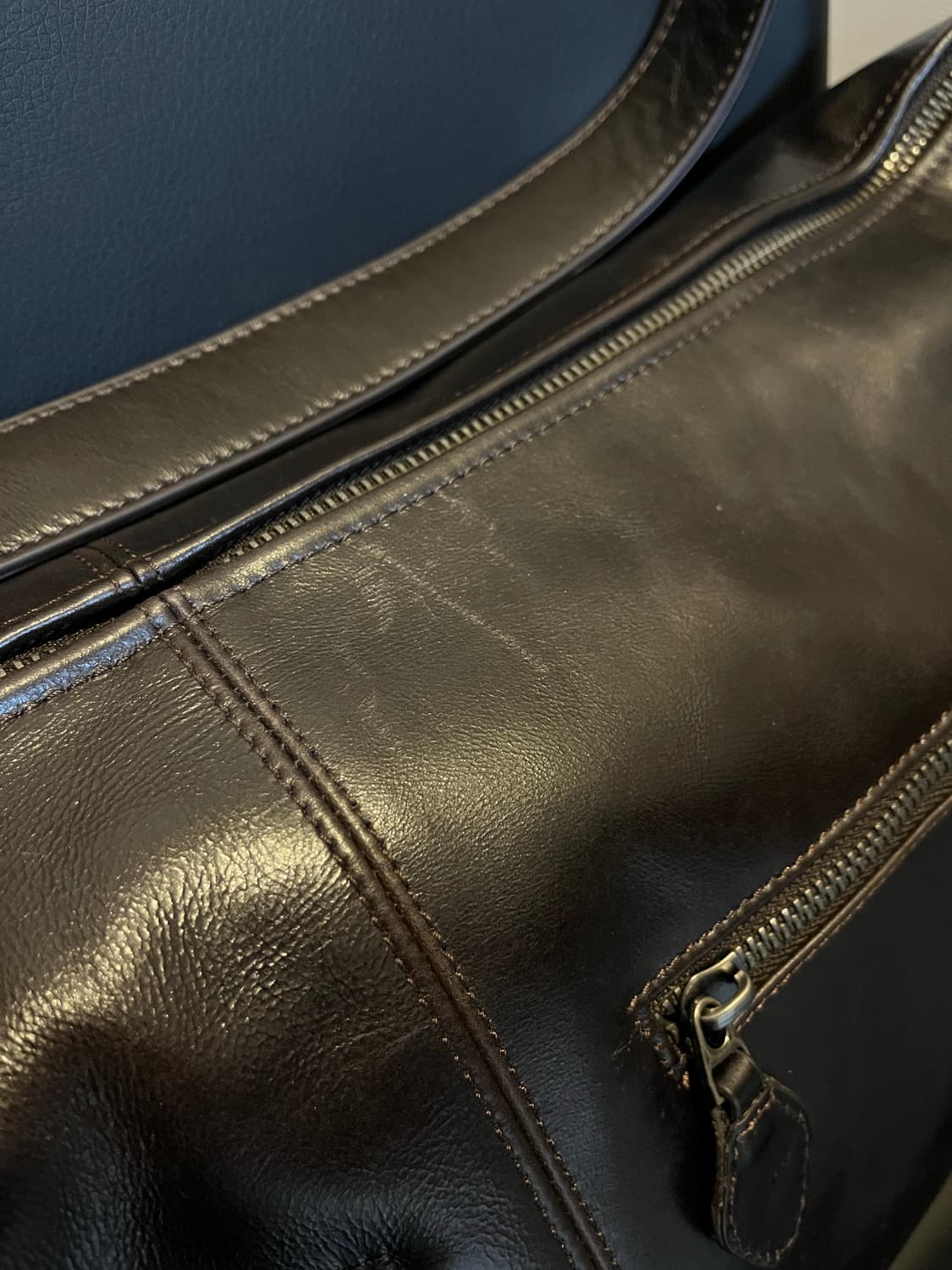 (매물x) 자라 sprls 카우레더 브라운 크로스백 상품이미지9