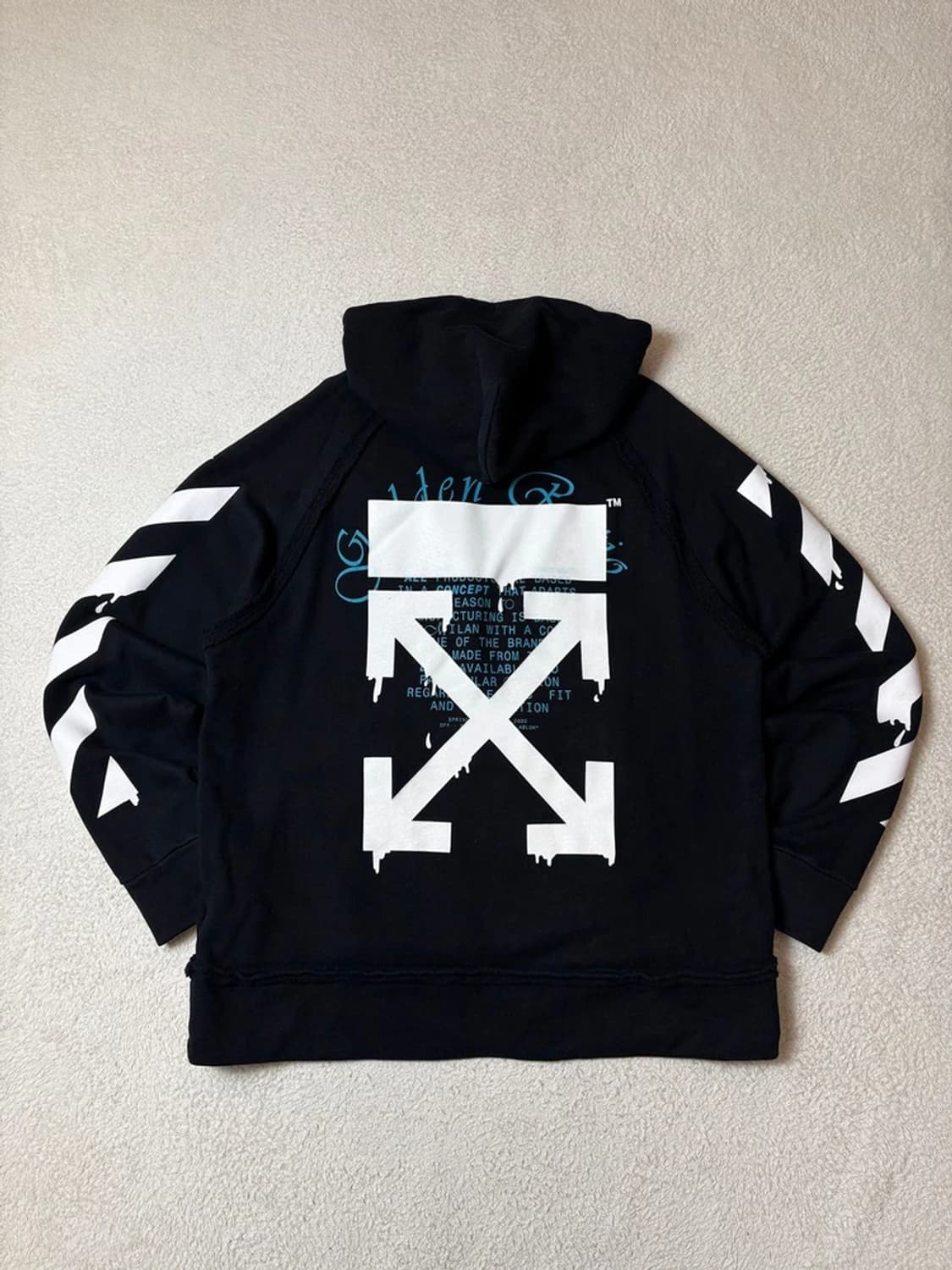 오프화이트 20ss 드리핑 애로우 오버 후드티 PN6556 상품이미지1