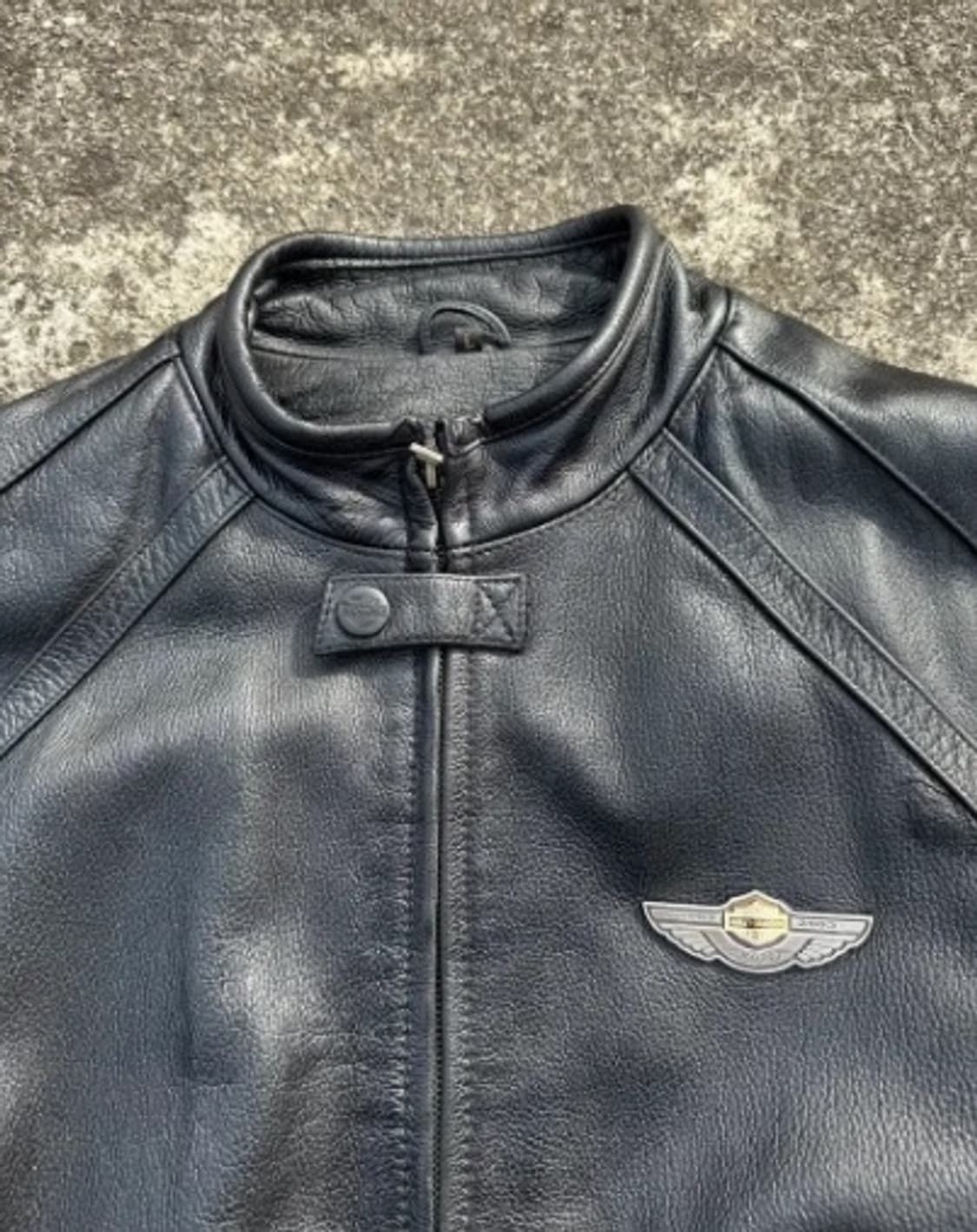 할리데이비슨 100주년 레이싱 레더 바이커 가죽 자켓 샘플 L 상품이미지4