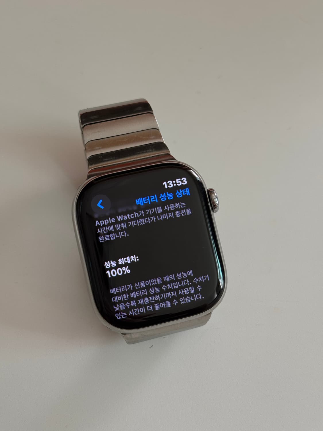 애플워치10 에르메스 실버 46mm 링크브레이슬릿 밴드 상품이미지4