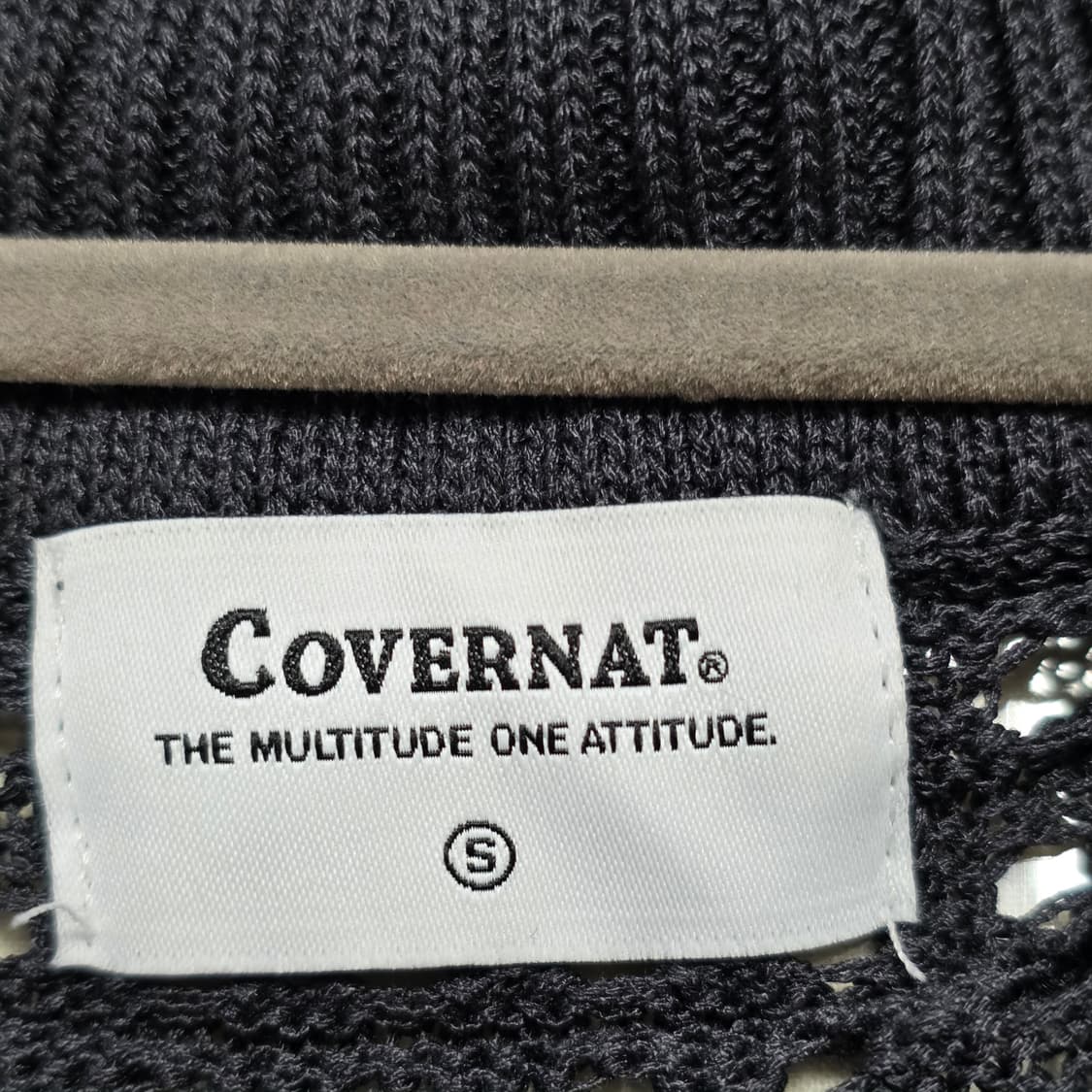 0034 커버낫 카라 니트 베스트 S 펀칭 니트 조끼 23년 여름 남녀공 상품이미지5