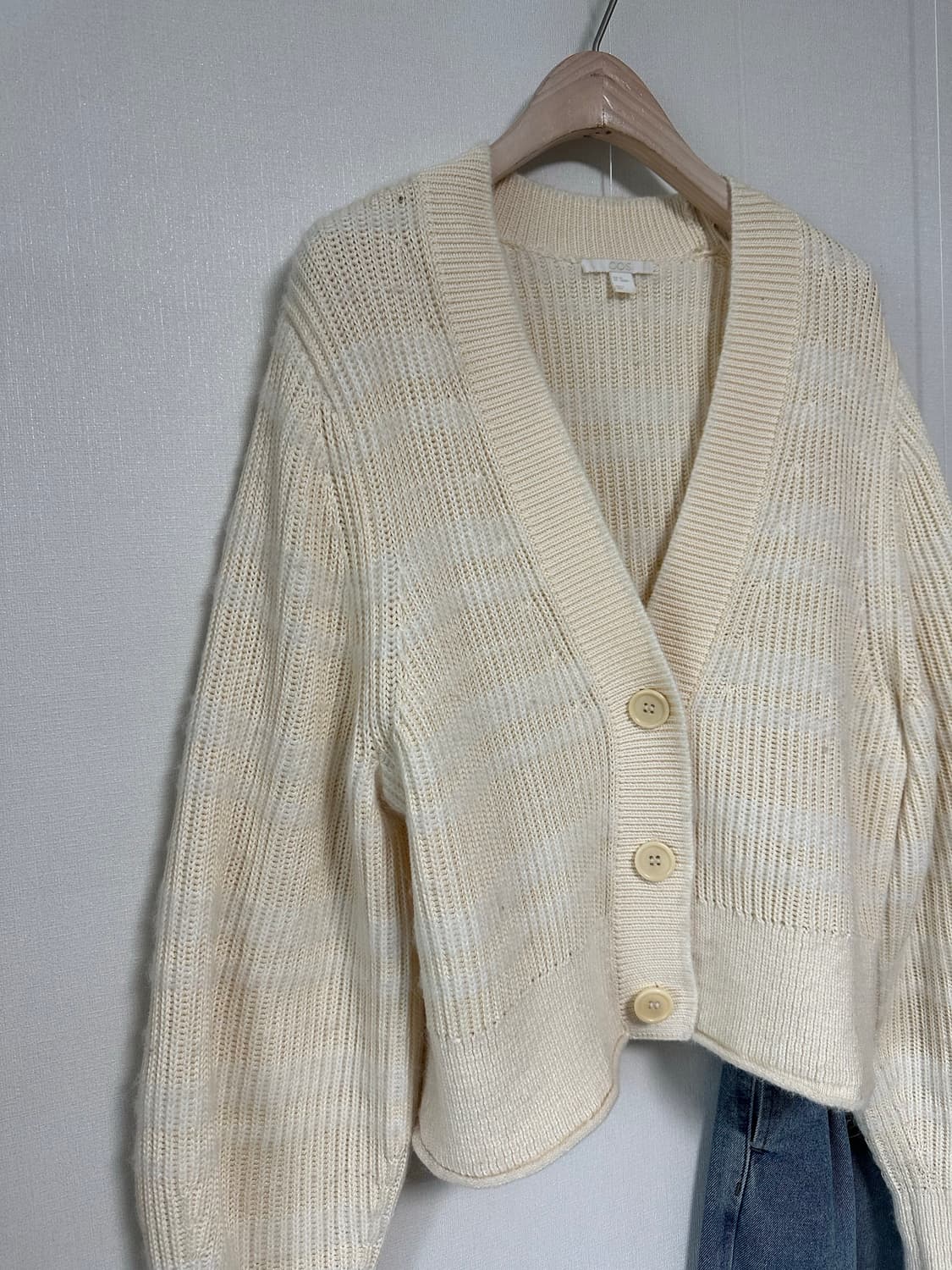 코스 벌룬슬리브 모헤어 가디건 상품이미지2