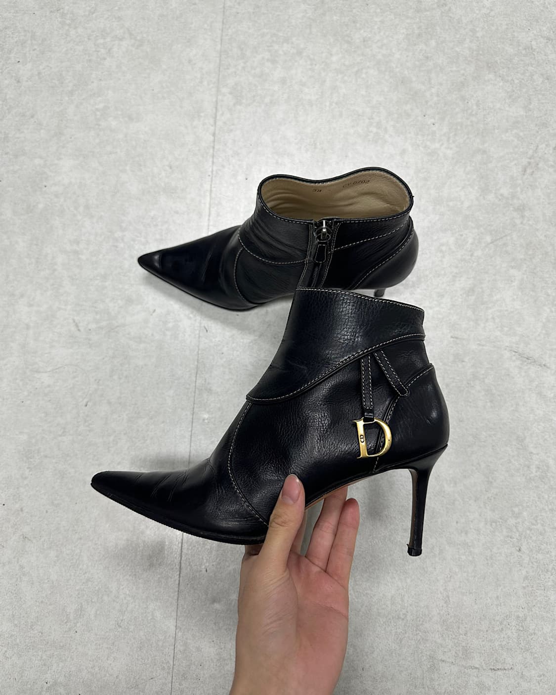 rare*크리스찬 디올 존 갈리아노 D 로고 힐 상품이미지1