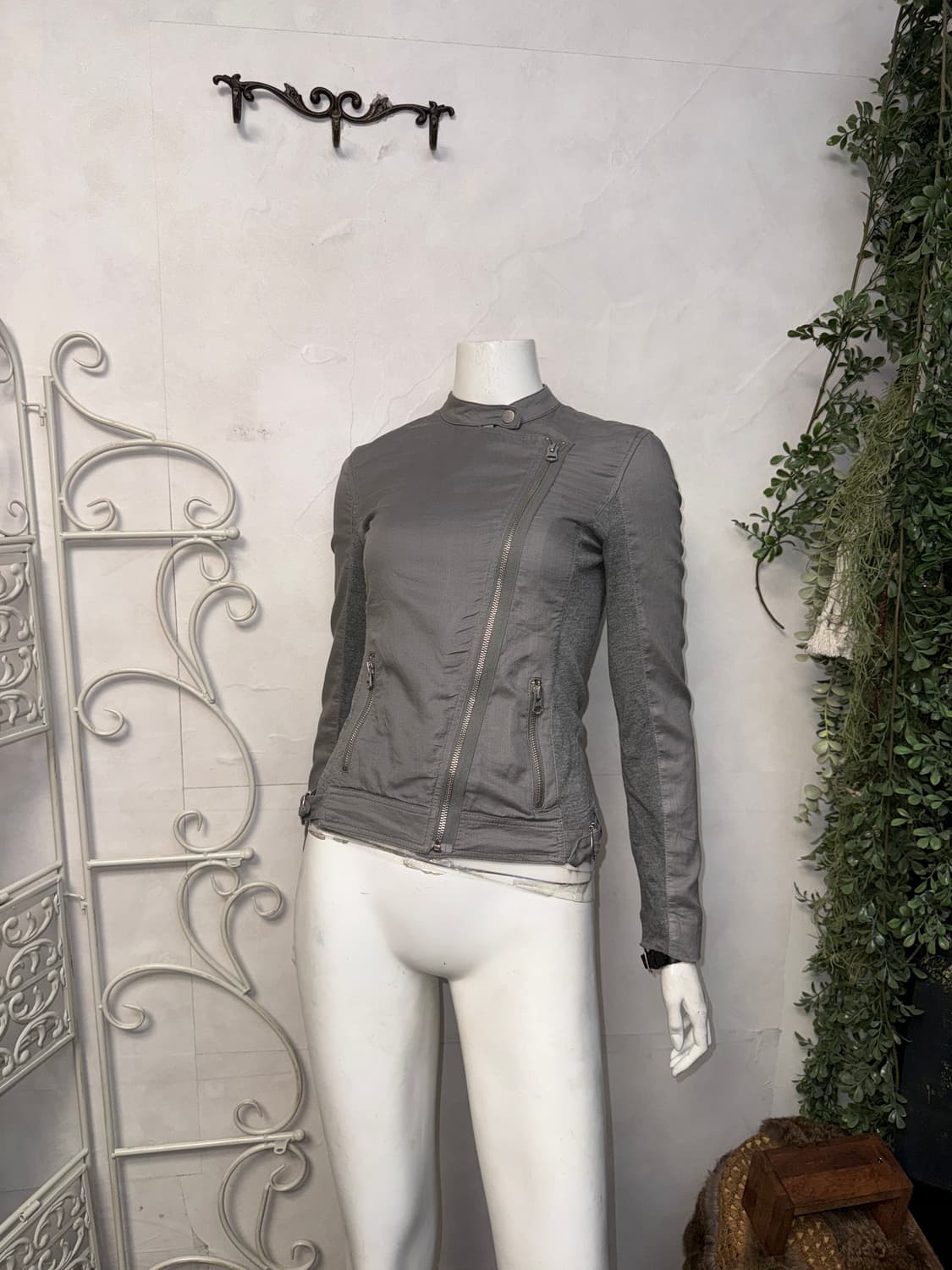 Armani Exchange gray cotton rider jacket 상품이미지5