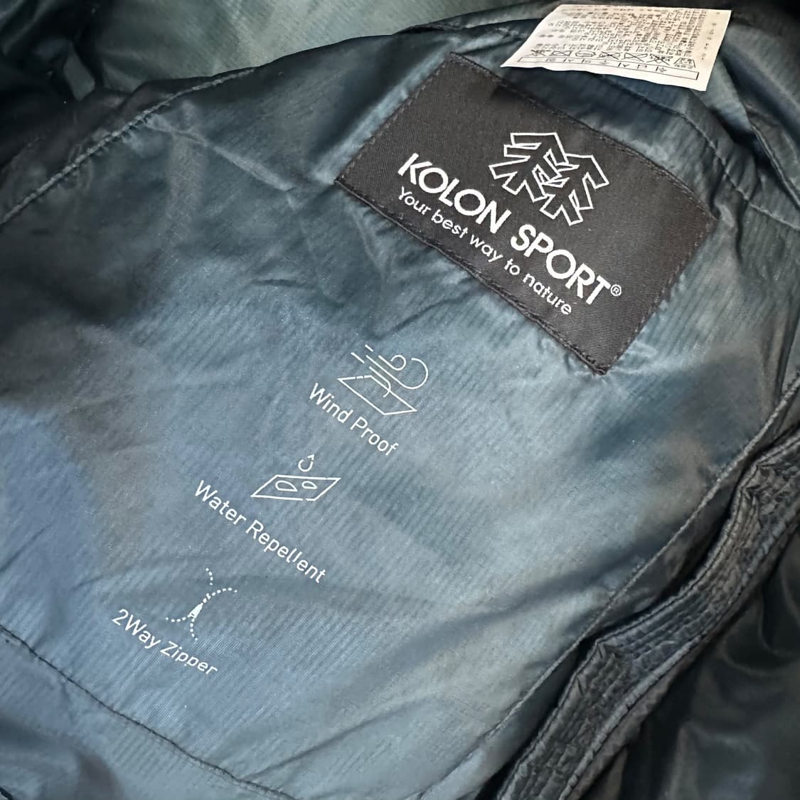 코오롱스포츠 인후드 경량 다운 패딩 상품이미지7