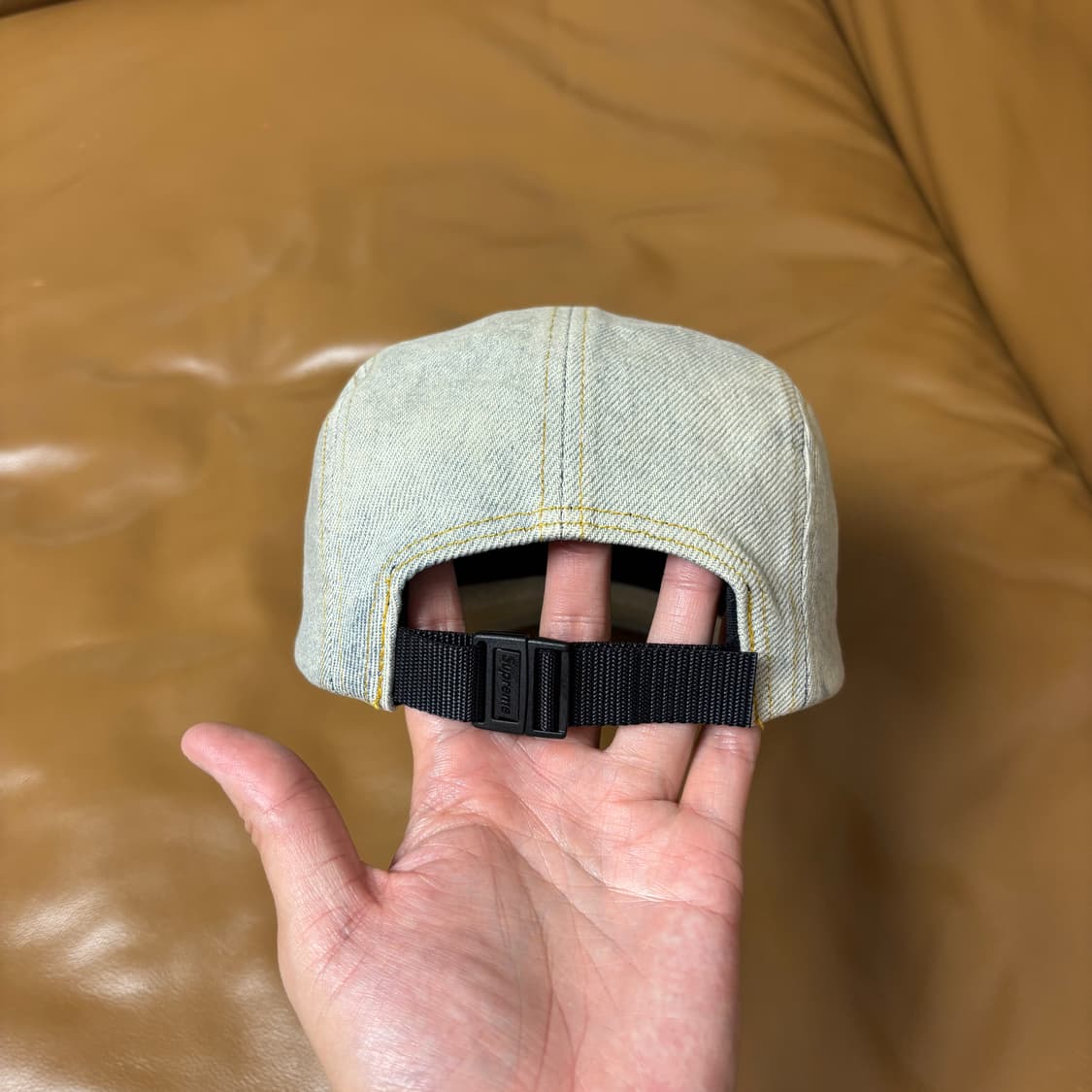 Supreme 슈프림 23ss 워시드 더티 데님 캠프캡 모자 Denim 상품이미지7