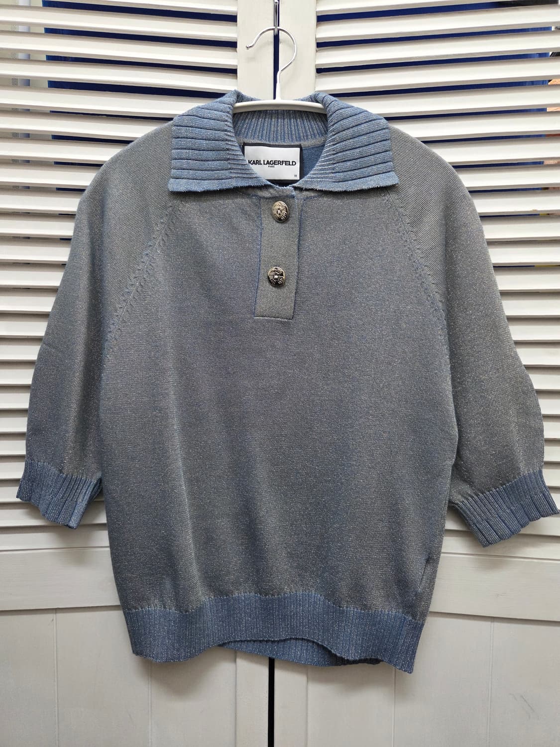 칼라거펠트 니트 카라 티셔츠 상품이미지1