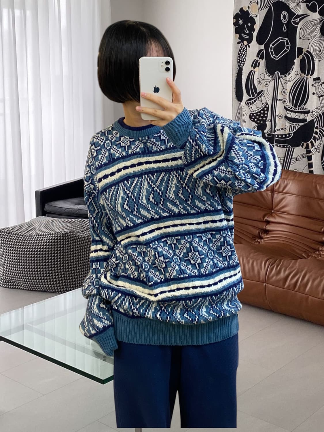 빈티지 라운드 니트 (Man M) AA0975 상품이미지2